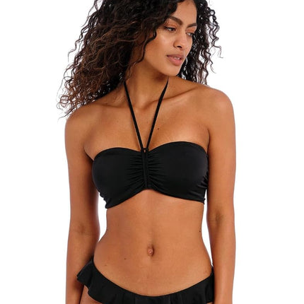 Freya Womens Jewel Cove Underwire Padded Bandeau, Plain Black, 36FF