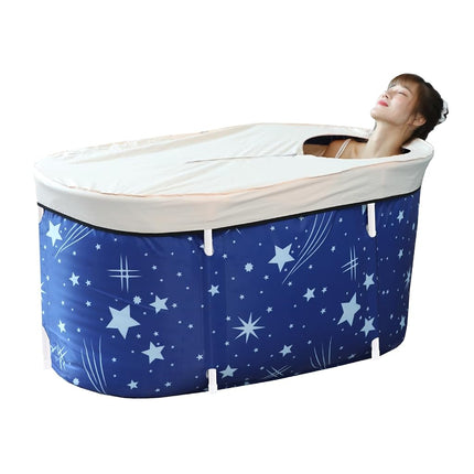 BDL Portable Folding Bathtub Soaking Bath Tub, Sep