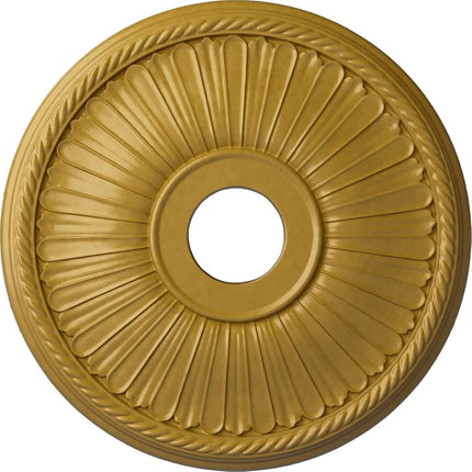 Ekena Millwork CM20BE1IGS Berkshire Ceiling Medallion, Hand-Painted Iridescent Gold, 20 1/8" OD x 3 7/8" ID x 1 7/8" P (Fits Canopies up to 6 3/8")