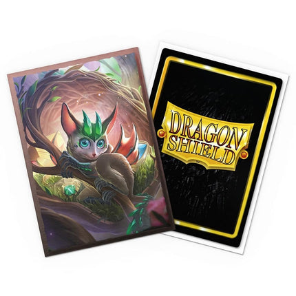 Dragon Shield | Brushed Art Sleeves | Spirit Animals - Bushdrake | 100 CT - Smooth & Tough Premium TCG Sleeves | Compatible with Pokemon, Flesh & Blood, One Piece & Magic the Gathering