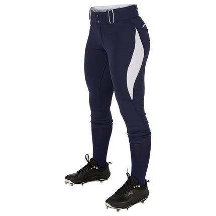 Pantalon de softball traditionnel taille basse Champro Surge avec passepoil tressé de couleur contrastée