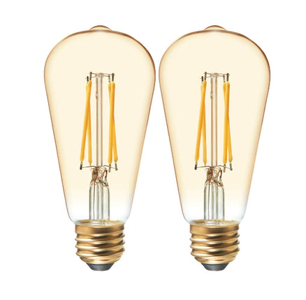 GE Lighting Vintage Edison Style LED Light Bulbs, 