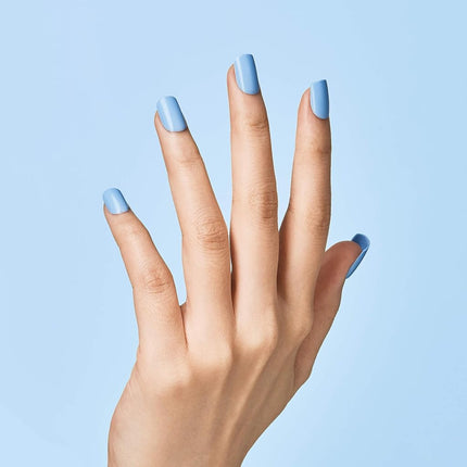 imPRESS KISS Color Press-On Nails, Nail Kit, PureFit Technology, Short Length, “Baby Why So Blue”, Polish-Free Solid Color Manicure, Includes Prep Pad, Mini Nail File, Cuticle Stick, and 30 Fake Nails Baby Why So Blue 33 Piece Set