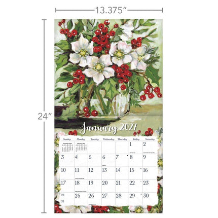 2027 Calendar LANG Gallery Florals Deluxe Wall 27991002020