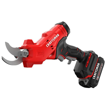 Sécateur électrique sans fil CRAFTSMAN 20 V MAX, batterie et chargeur inclus (CMCPR320C1)