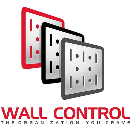Wall Control 30-P-3232B Black Metal Pegboard Pack - (2) 32" Tall x 16" Wide Black Pegboards