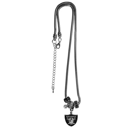 Siskiyou Sports NFL Oakland Raiders Euro Bead Necklace, 18-Inch