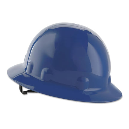 Fibre-Metal by Honeywell E1RW71A000 Super Eight Full Brim Ratchet Hard Hat, Blue