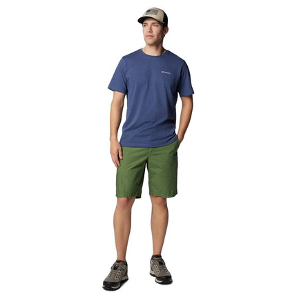 Columbia Men's Thistletown Hills Short Sleeve Hiking Shirt, Dark Mountain Heather, 4X Tall