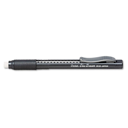 Pentel Clic Eraser, Retractable, Pocket Clip, Rubb