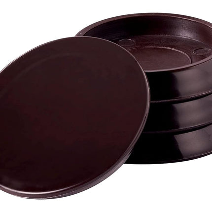 Scotch Adhesive Felt Pad Cups SP668-NA, Chair Leg Protectors for Hardwood Floors, Brown, 1.25-in, 4/Pack, 6-Packs Total