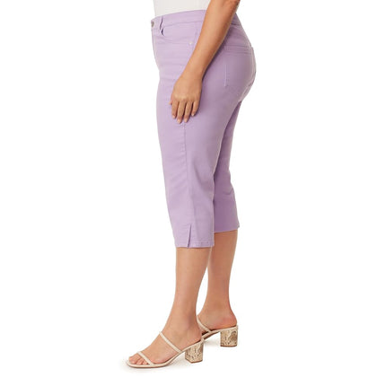 Gloria Vanderbilt Women's Amanda Capri Jean Plus Size, Sweet Violet, 16 Long