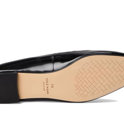 Cole Haan Women's Brigid Tstrap Ballet Flat, Black Leather, 6 UK