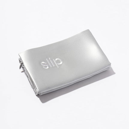 Slip Silk Queen Pillowcase, Silver | 100% Pure 22 Momme Mulberry Silk