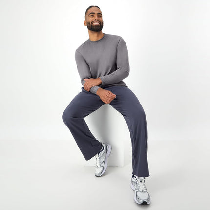 Hanes mensO482LLong Sleeve Cool Dri T-Shirt UPF 50+ (Pack of 2) Long Sleeve Shirt - Gray - XL