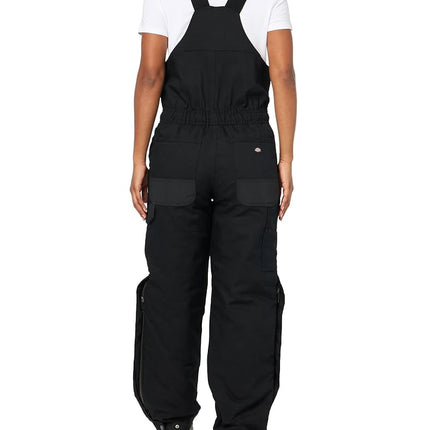 Dickies Peto de esquí térmico de ajuste regular para mujer - P, Negro V1, XS