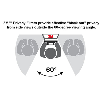 3M Privacy Filter for 23.8 in. Widescreen Monitor (PF238W9B),Black
