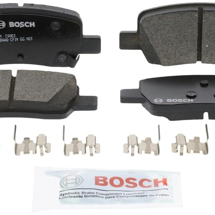 BOSCH BC2381 QuietCast Premium Ceramic Disc Brake Pad Set - Compatible with Select Hyundai Santa Cruz, Santa Fe; Kia Carnival, Sorento; REAR