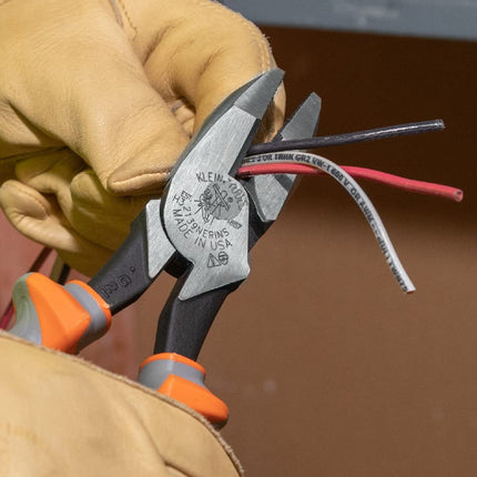 Klein Tools 9417R Insulated Plier and Wire Stripper Tool Set, Side-Cutter, Diagonal-Cutter, Long-Nose Pliers, Wire Stripper, 4-Piece