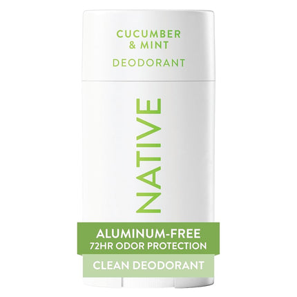 Native Aluminum-Free Clean Deodorant with Natural Derived Ingredients, 72HR odor control | Deodorant for Women and Men, With Baking Soda, Coconut Oil, Shea Butter | Cucumber & Mint