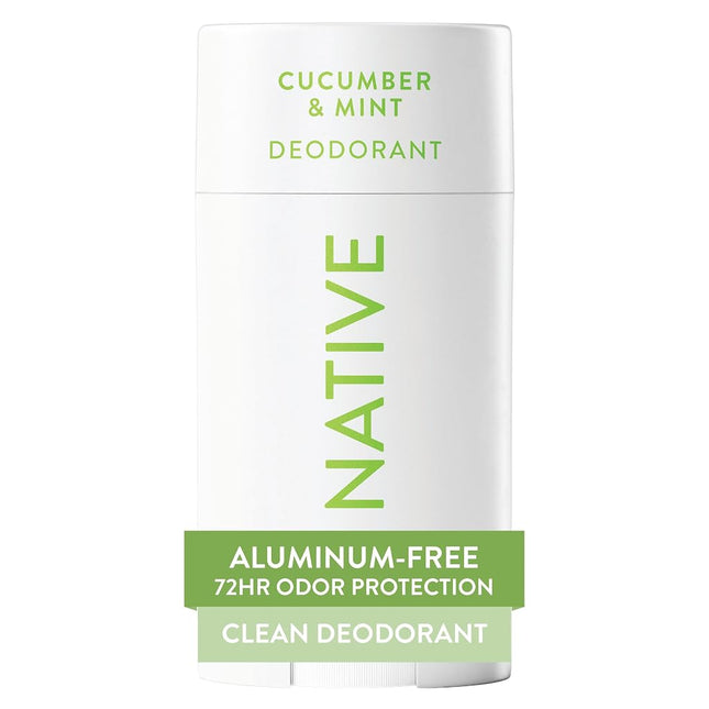 Native Aluminum-Free Clean Deodorant with Natural Derived Ingredients, 72HR odor control | Deodorant for Women and Men, With Baking Soda, Coconut Oil, Shea Butter | Cucumber & Mint