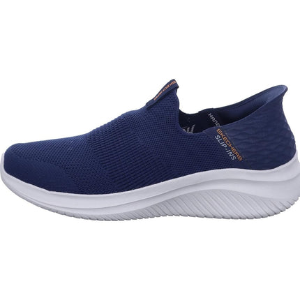 Skechers Mens Ultra Flex 3.0 Smooth Step Trainers, Navy Knit Trim, 11 UK