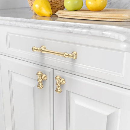 Asidrama 10 Pack 3.75 Inch(96mm) Gold Kitchen Cabinet Handles, Cabinet Pulls Kitchen Cabinet Hardware for Cupboard Drawer Pulls