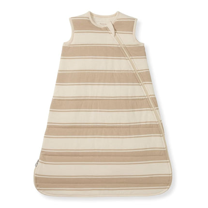 Burt's Bees Baby unisex-baby Beekeeper Wearable Blanket, Quilted Oat Rugby Stripe, Medium