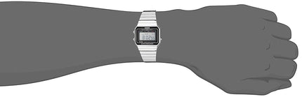 Casio Men'S A700W-1Acf Classic Digital Display Quartz Watch 35.5 Mm Silver