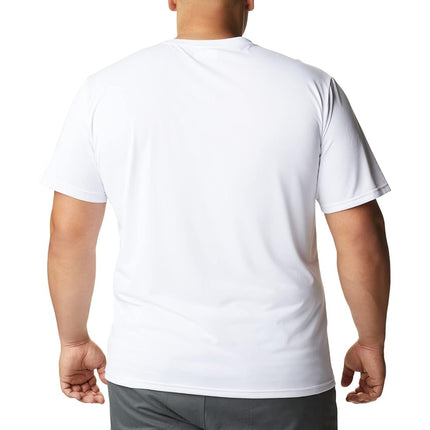 Columbia Men's Hike Crewneck Short Sleeve T-Shirt White