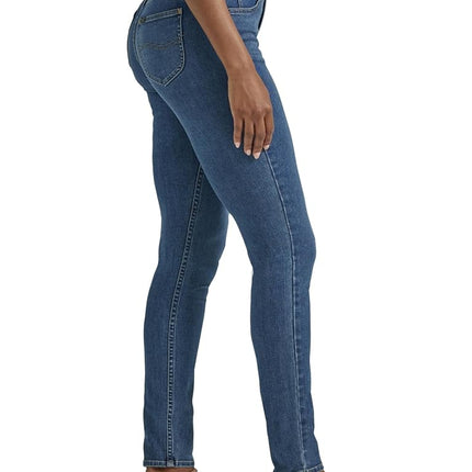 Lee Women's Ultra Lux Comfort with Flex Motion Skinny Leg Jean with Ever Fit, Blue Format, 12 Short