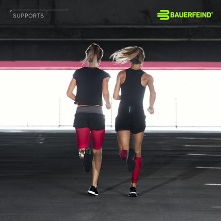 Bauerfeind Sports Compression Upper Leg Sleeves (1 Pair) (Black, Medium/X-Long)