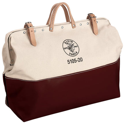 Klein Tools 5105-20 High-Bottom Canvas Tool Bag, 20-Inch