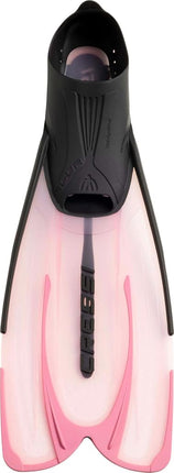 Cressi Agua Adjustable Swimming Fins - Training Fins for Powerful Propulsion - Durable Travel Flippers - Comfort Fit Snorkelling Flippers - Pink - 2.5/3.5 (35/36 EU)