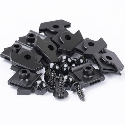 OAUTOO 10 juegos de tornillos para revestimiento de guardabarros M5.5 (#12) con kit de ojales para Nissan 01454-N5061, 63848-D4001 200SX 240SX Altima Armada Frontier Maxima NV Pathfinder Quest Titan Xterra G20 Q45 QX56 1987-en adelante