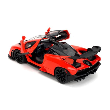 Jada Fast & Furious 1:32 McLaren Senna Die-Cast Model – Opening Doors, Rubber Tires, Movie Authenticity – Collectible for Ages 8+ – Red