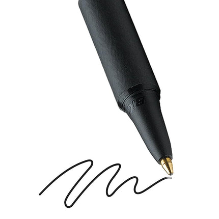 BIC Soft Feel Retractable Ball Point Pen, Fine Point, Black Ink (24-Count, Black, Fine Point)