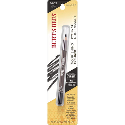 Burt's Bees Lápiz Delineador Nutritivo, 1,14 g, Negro Suave
