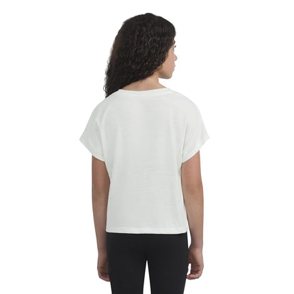 Hurley Girls Soft Knit Basic T-Shirt, Marshmallow, X-Large