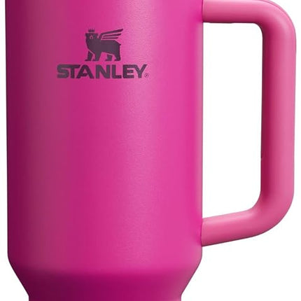 Stanley Quencher H2.0 FlowState Tumbler, Vacuum-Insulated, Stainless Steel, with Lid and Straw for Water, Iced Tea, Coffee, Smoothies and More, Fuchsia, 1.2 Litres