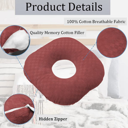 Wuronsa Ear Piercing Pillow with Hole for Cartilage Piercings, CNH Support