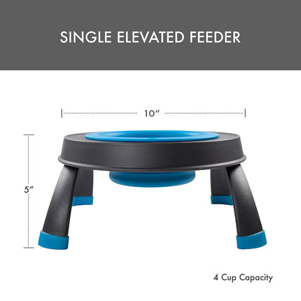 Dexas Single Elevated Feeder Pro Blue