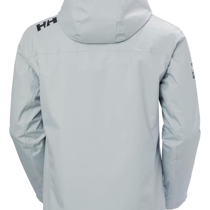 Helly Hansen Men's Crew Hooded Midlayer Jacket, Grey Fog 2.0, 3XL