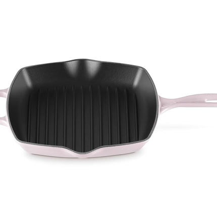 Le Creuset, Sartén Cuadrada para Parrilla Signature de Hierro Fundido Esmaltado de 26 cm, Shallot