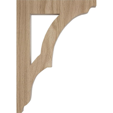 Ekena BKTW01X08X12AVRO 1 3/4" W x 8 1/2" D x 12" H Large Avila Wood Bracket, Red Oak