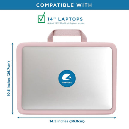 LapGear Compact Lap Desk - Rose Quartz - Fits up to 13.3 Inch laptops - Pack of 12 - Style No. 43004