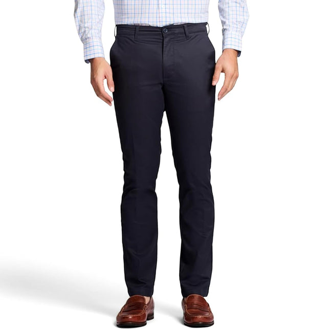 IZOD Men's Performance Stretch Straight Fit Flat F