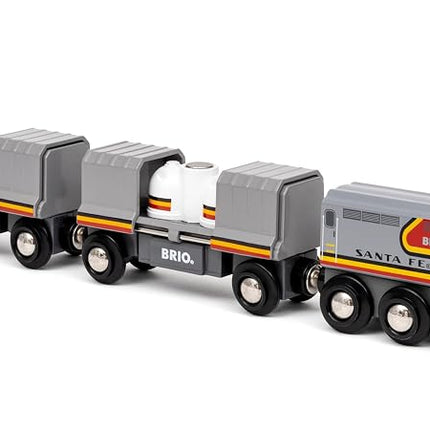 BRIO World - Trains of the World Santa Fe Train for Kids Age 3 Years and Up - Wooden Railway Accessories and Add Ons