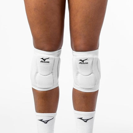 Mizuno Elite 9 SL2 Volleyball Kneepad, White, Large