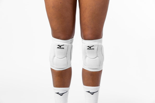 Mizuno Elite 9 SL2 Volleyball Kneepad, White, Small